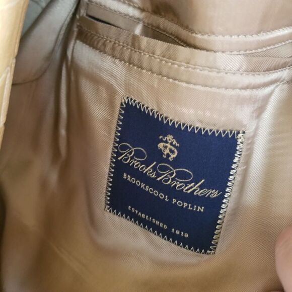Brooks Brothers Brookscool Poplin Khaki Sport Coat - Picture 5 of 8